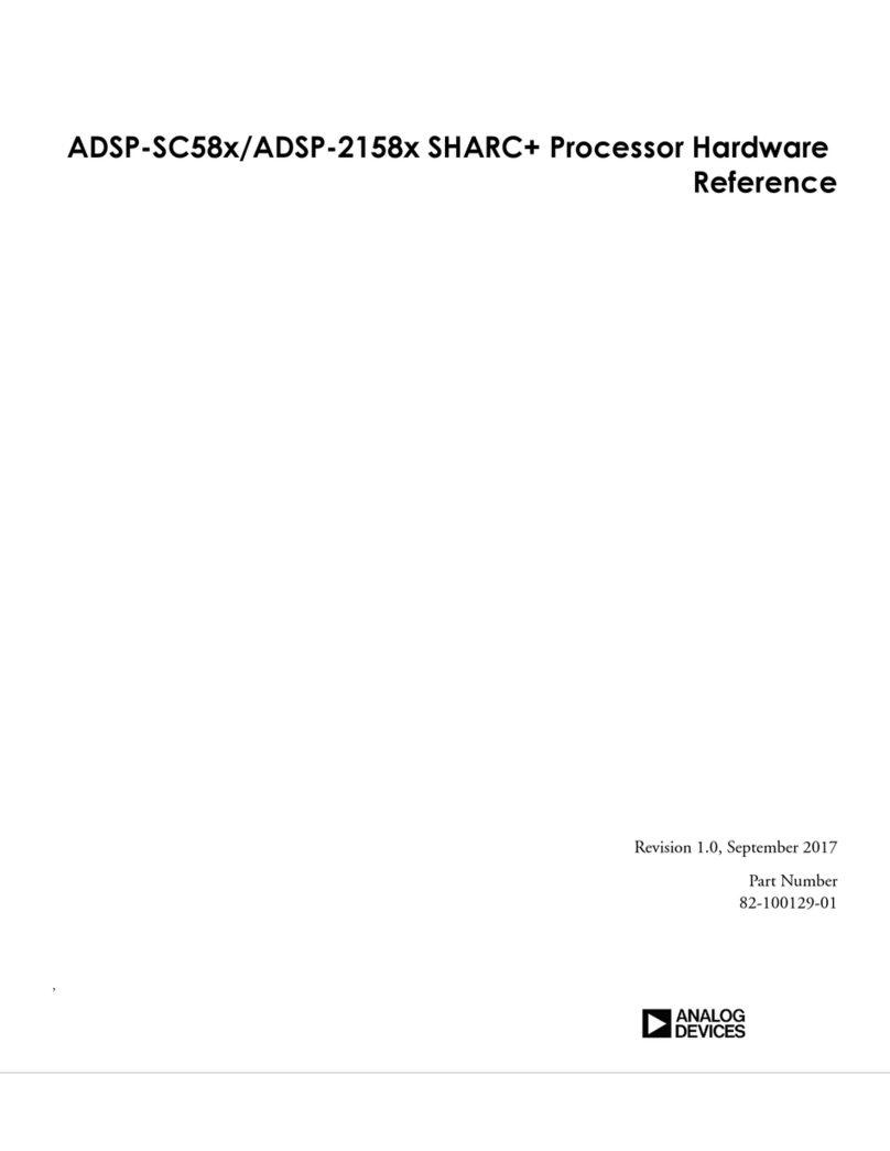 Analog Devices ADSP-SC58 Series Application guide Analog Devices ADSP-SC58 Series Application guide