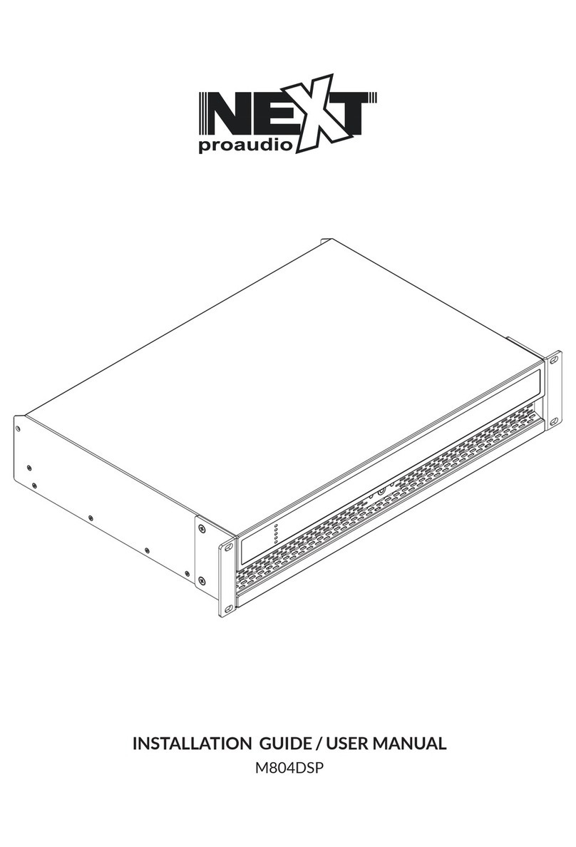 Next PROAUDIO M804DSP installation guide