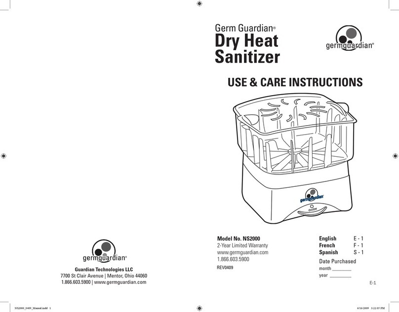 Germguardian NS2000 Use & care instructions