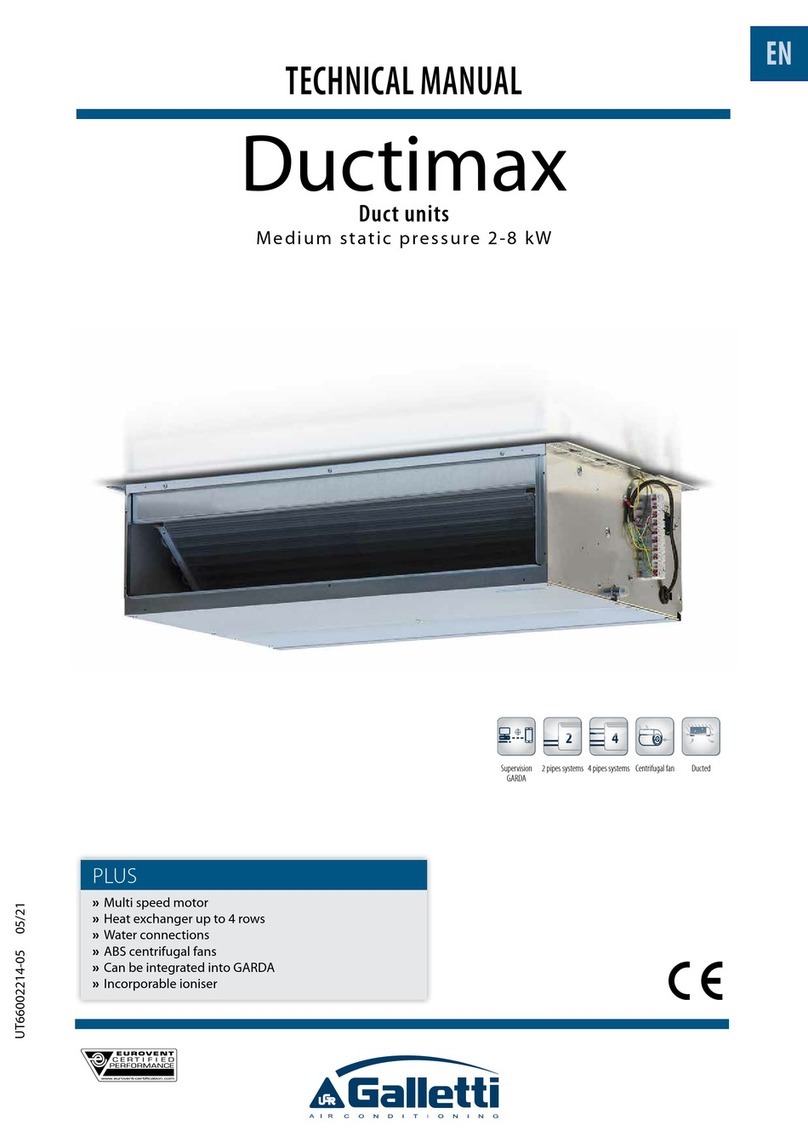 Galletti Ductimax User manual