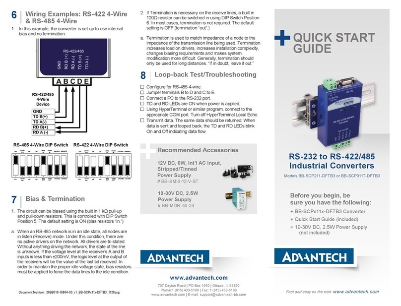 Advantech BB-SCP211-DFTB3 quick start guide