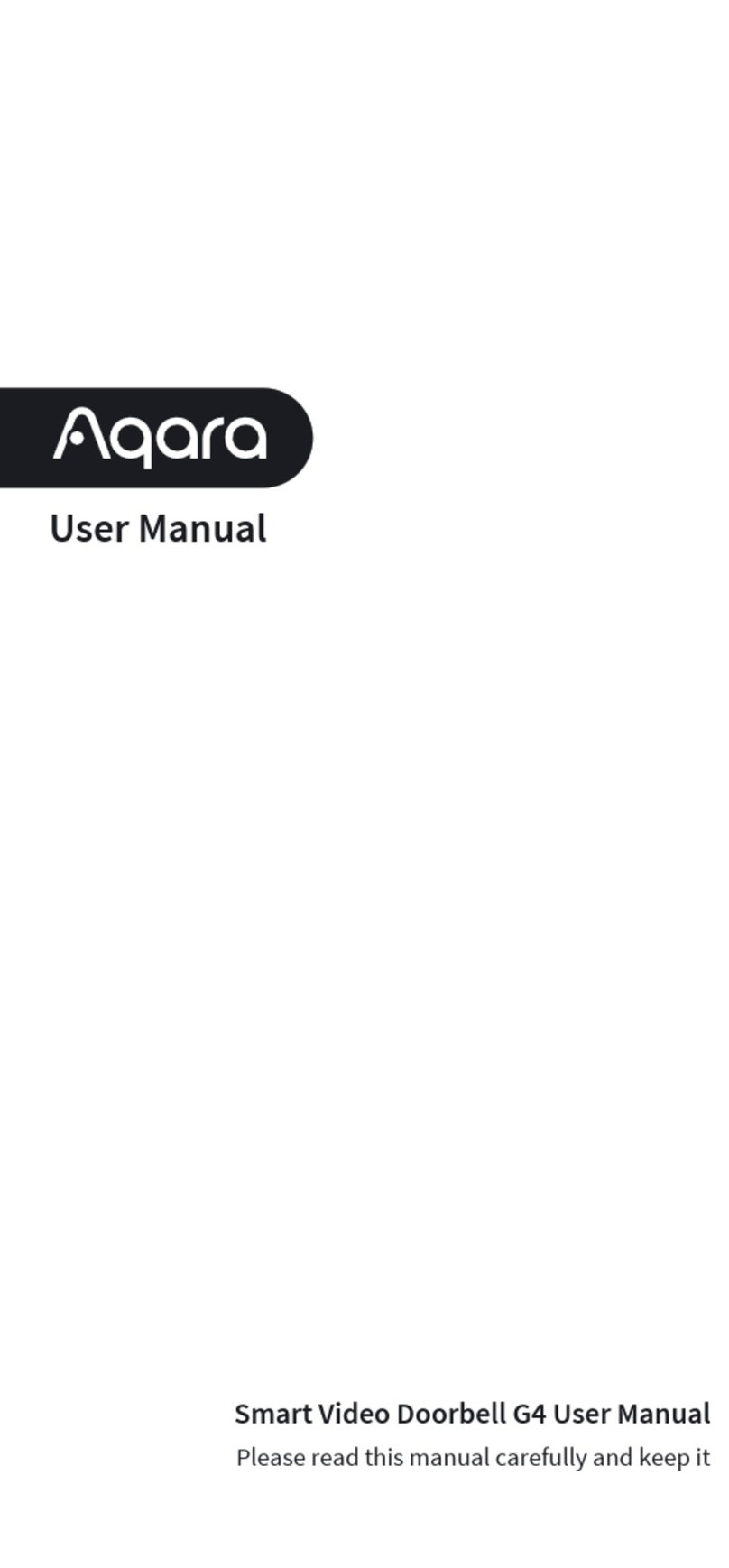 Aqara G4 User manual
