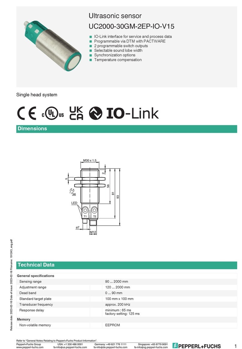 Pepperl+Fuchs UC2000-30GM-2EP-IO-V15 User manual Pepperl+Fuchs UC2000-30GM-2EP-IO-V15 User manual