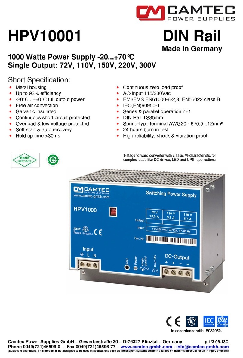Camtec HPV10001 quick start guide