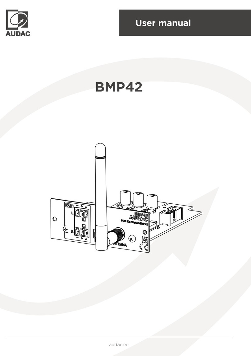 AUDAC BMP42 User manual