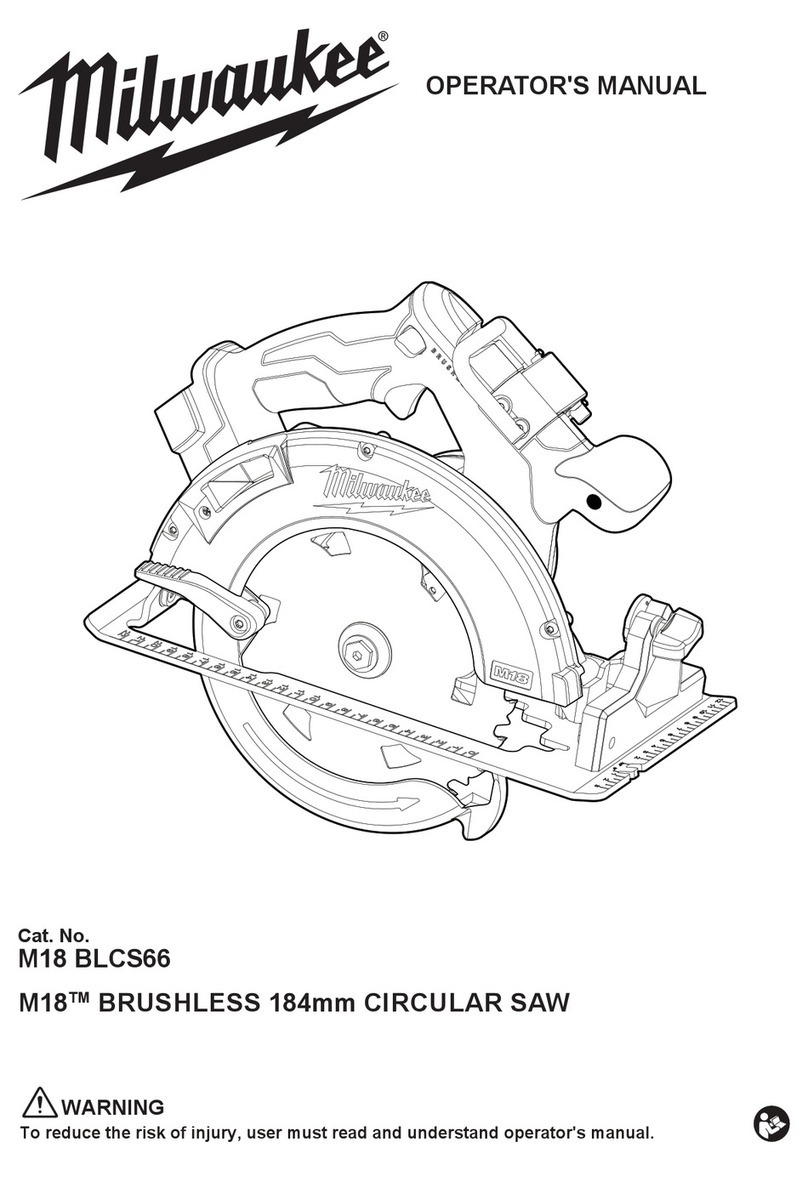 Milwaukee M18 BLCS66-0 Series Operator's manual