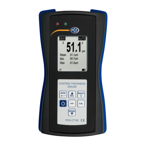 PCE Instruments PCE-CT 80 User manual