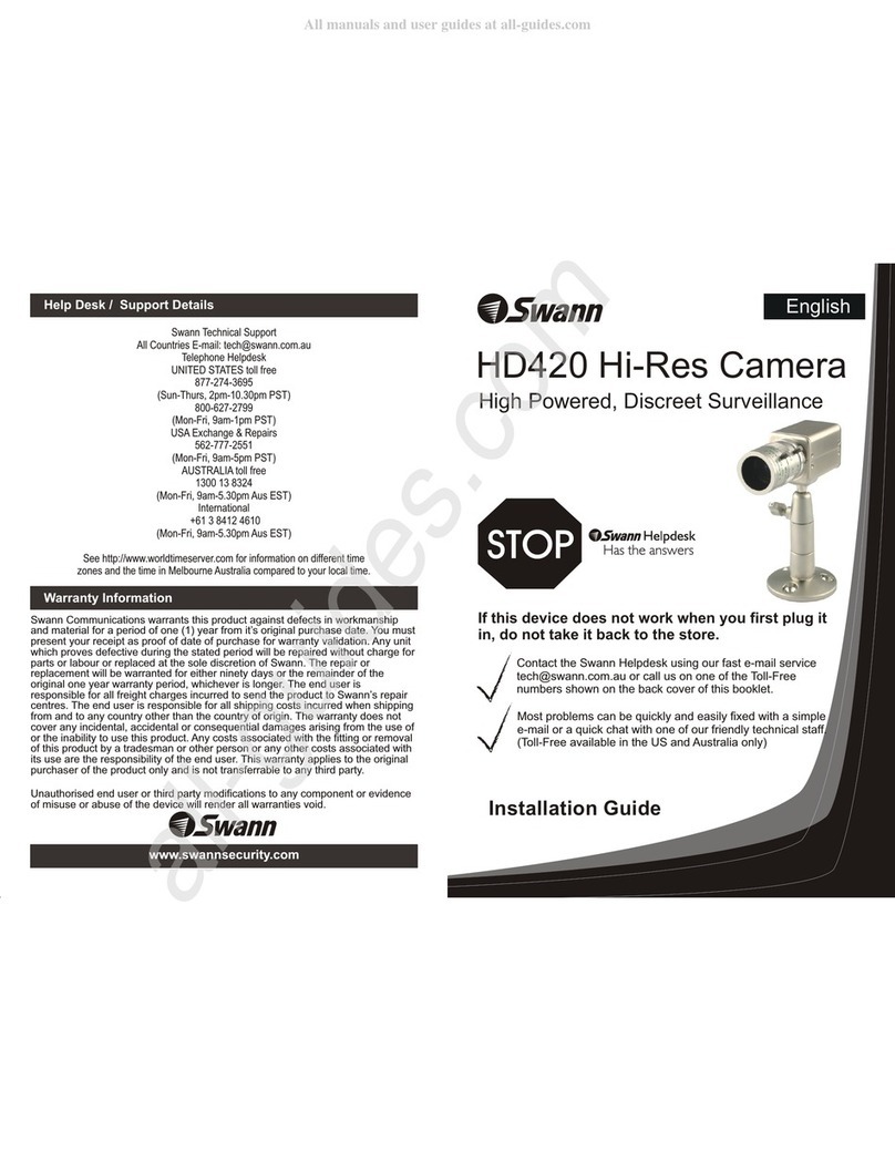 Swann HD420 User manual