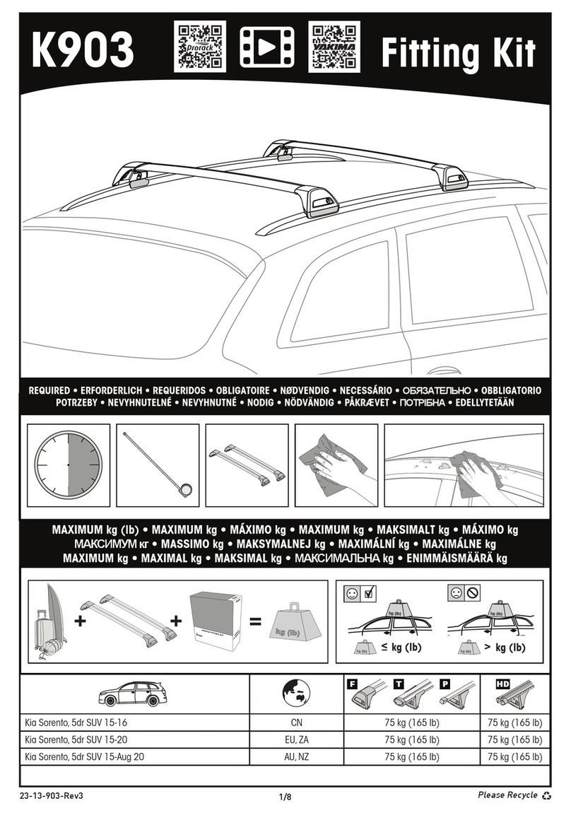 Prorack K903 User manual