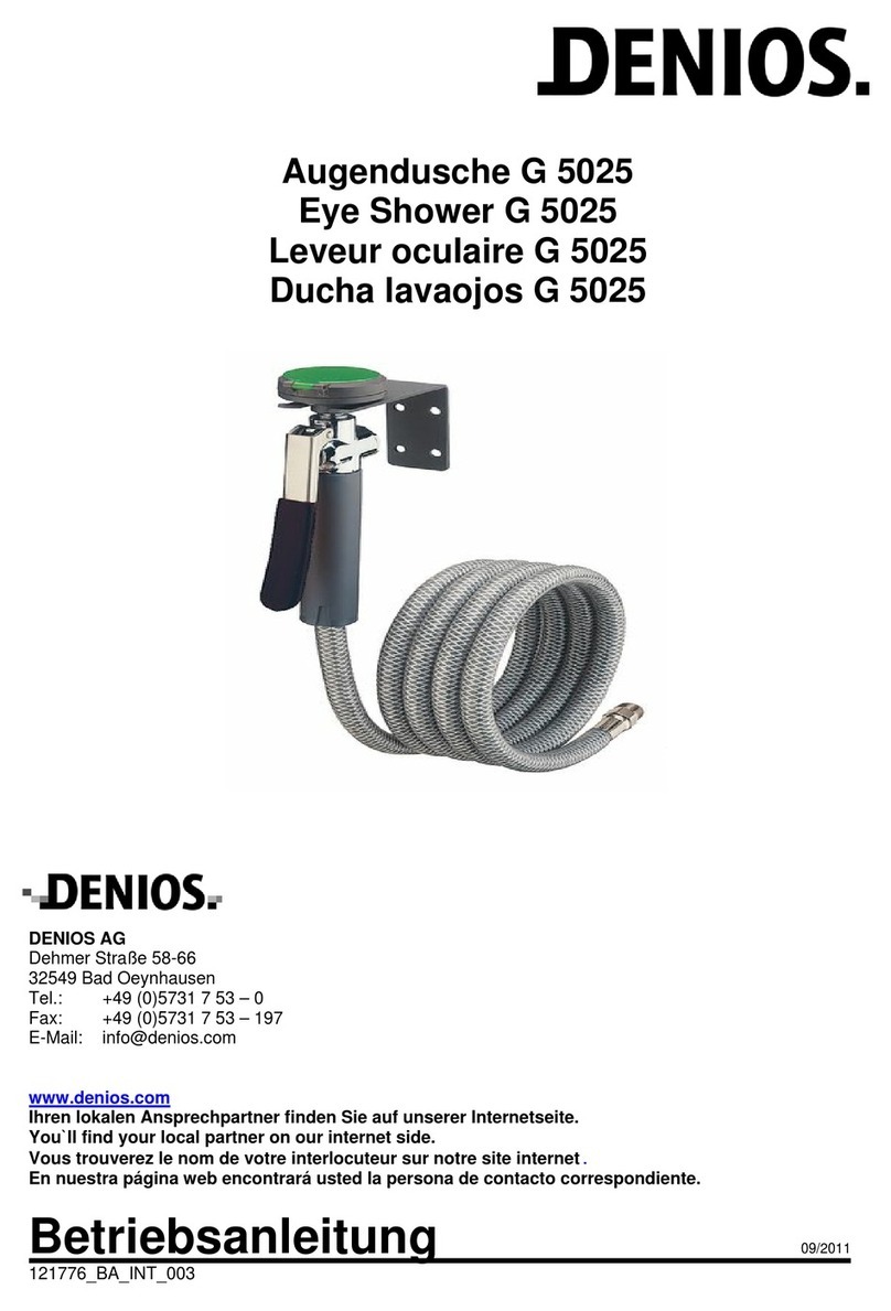 Denios G 5025 instruction manual