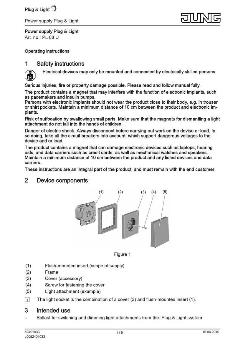 Jung PL 08 U operating instructions