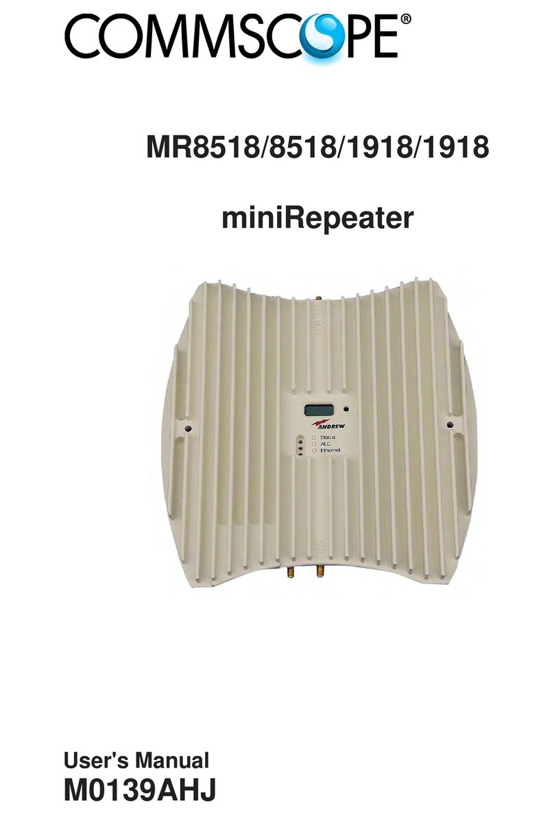 CommScope miniRepeater MR8518 User manual