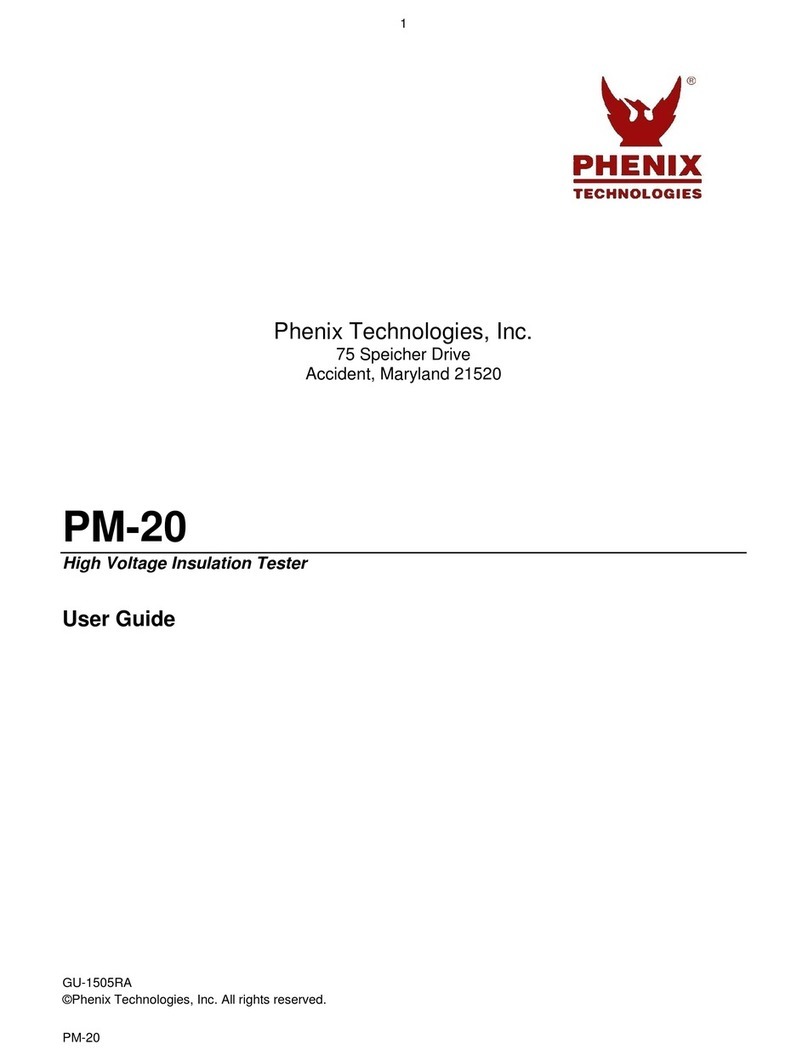 Phenix Technologies PM-20 User manual