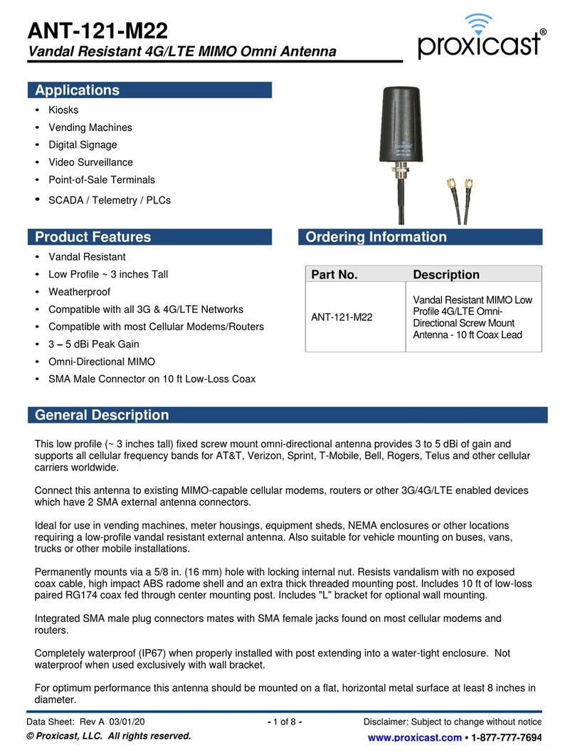 Proxicast ANT-121-M22 manual