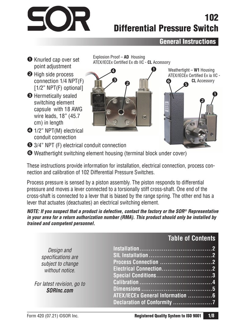 SOR 102 General instructions