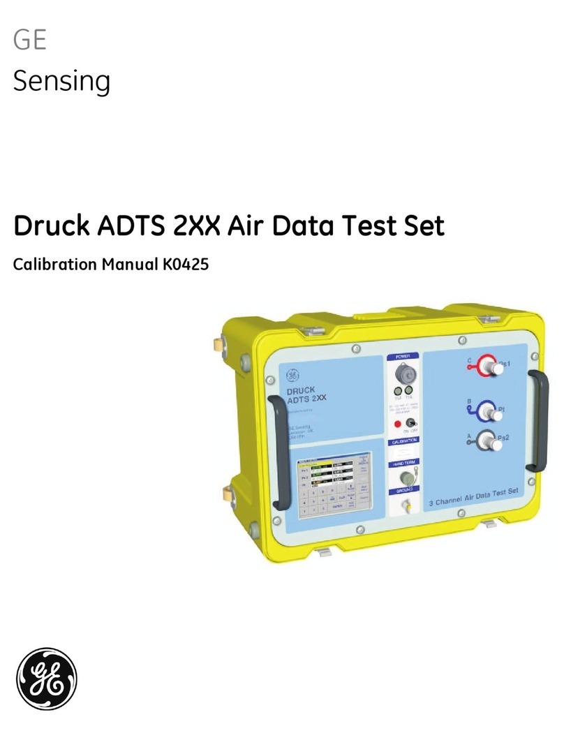 GE Druck ADTS 2 Series Use and care manual GE Druck ADTS 2 Series Use and care manual