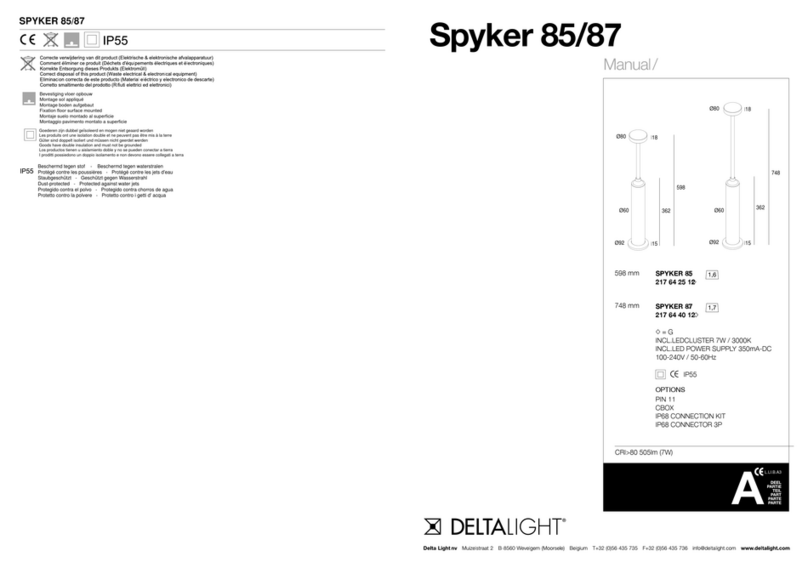 Delta Light Spyker 85 User manual