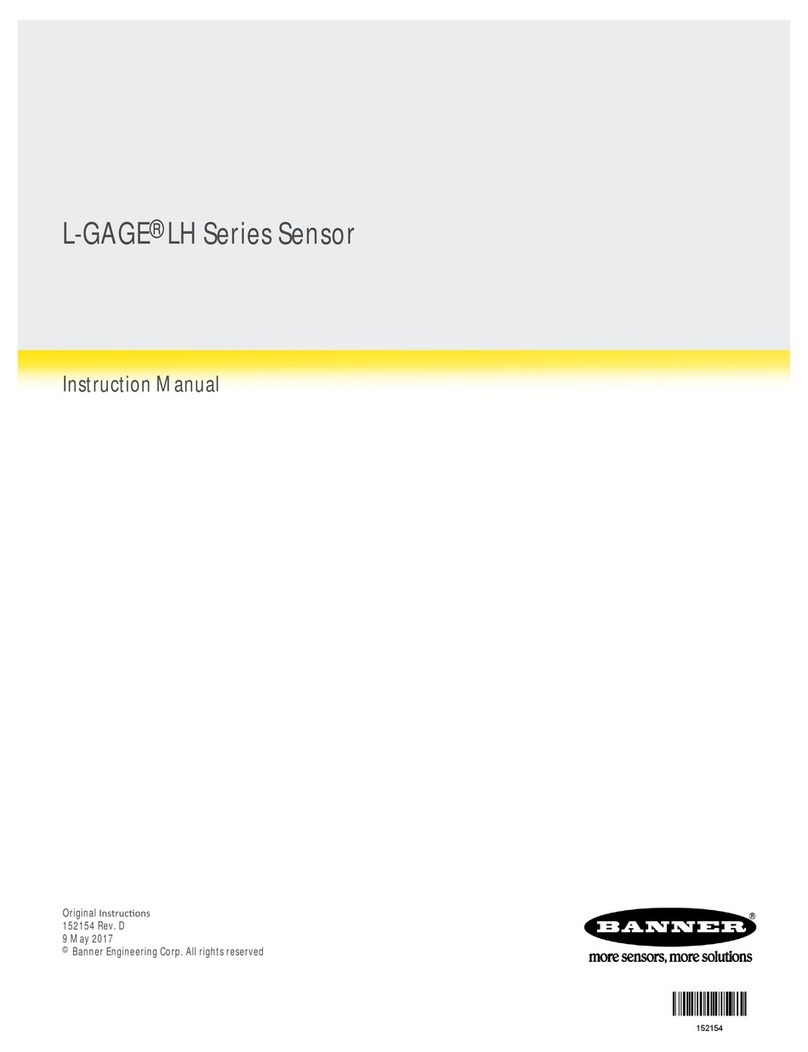 Banner L-GAGE LH Series User manual
