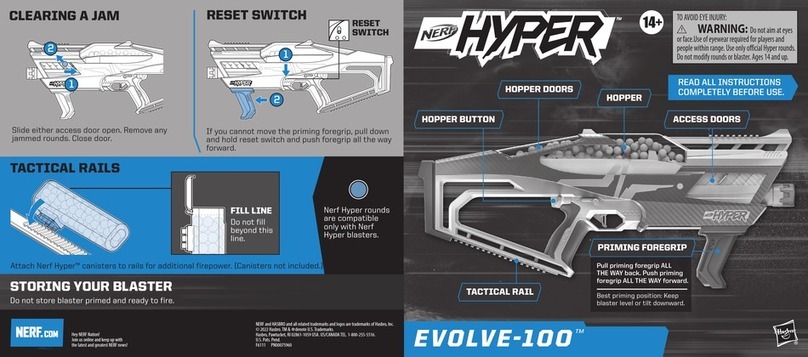 Hasbro NERF HYPER EVOLVE-100 User manual Hasbro NERF HYPER EVOLVE-100 User manual