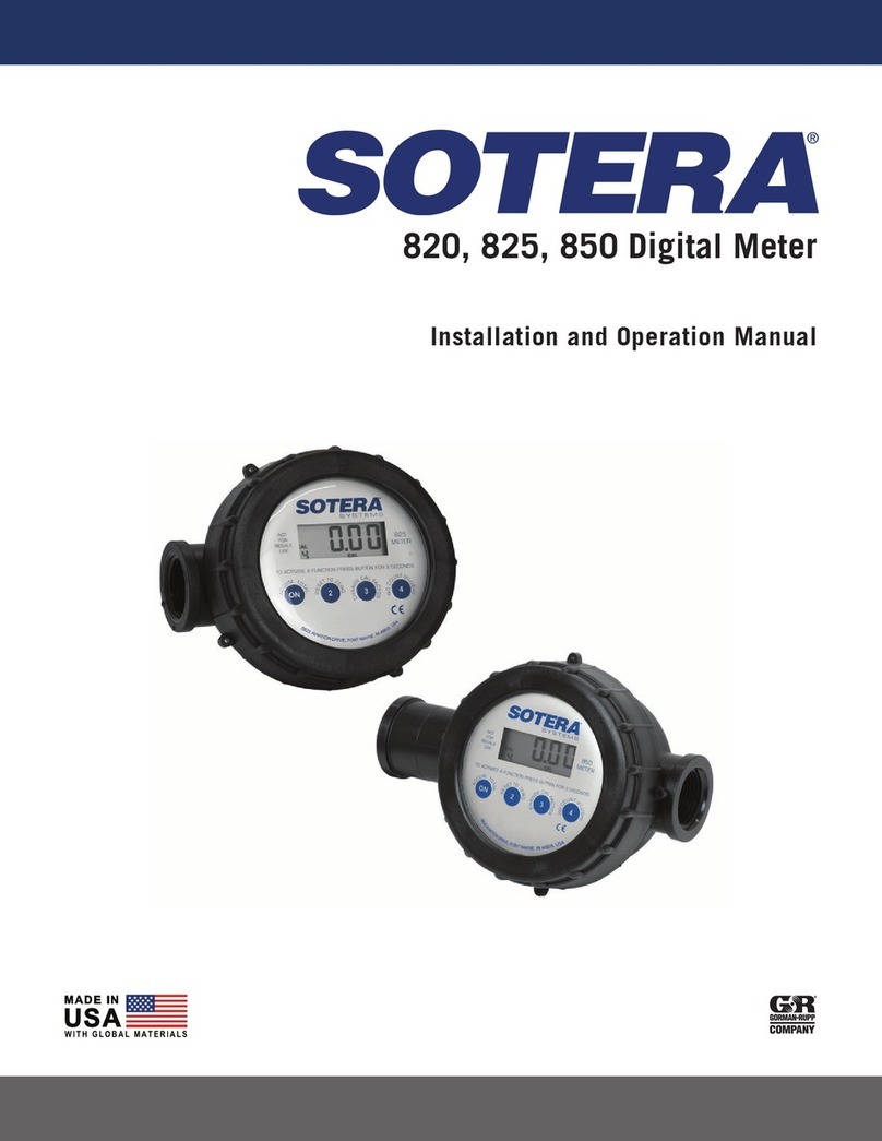 GORMAN-RUPP SOTERA 820 Installation and operation manual
