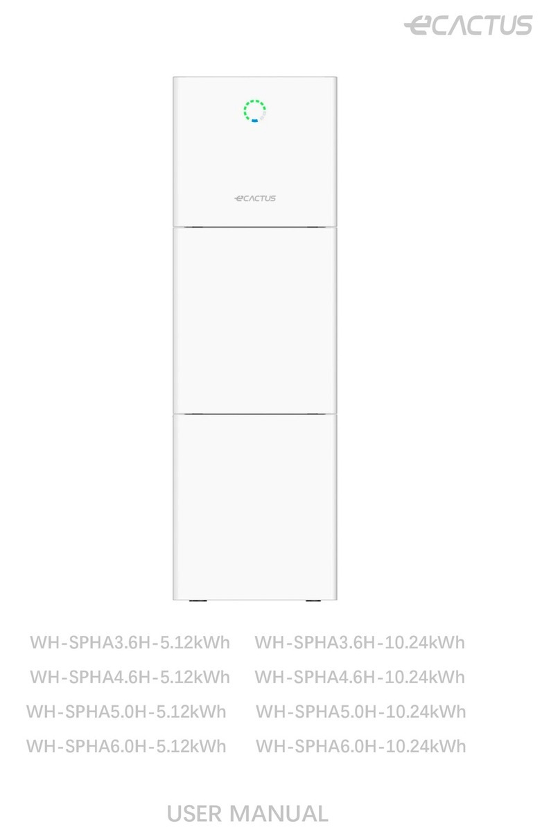 ecactus WH-SPHA3.6H-5.12kWh user manual