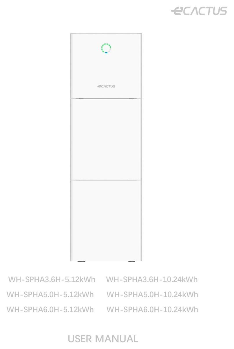 ecactus WH-SPHA3.6H-5.12kWh user manual