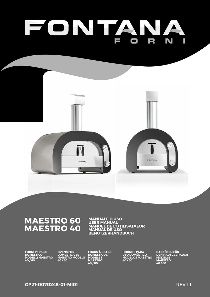 Fontana Forni MAESTRO 60 user manual