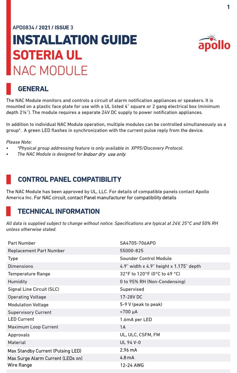Apollo SOTERIA UL User manual
