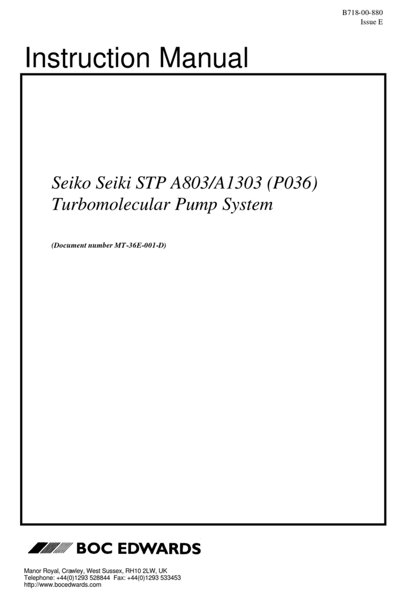 BOC Edwards Seiko Seiki STP A803 User manual