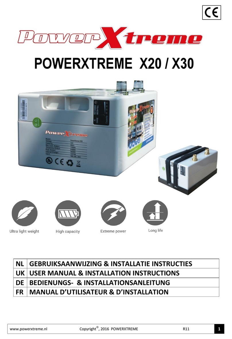PowerXtreme X20 User's manual & installation instructions