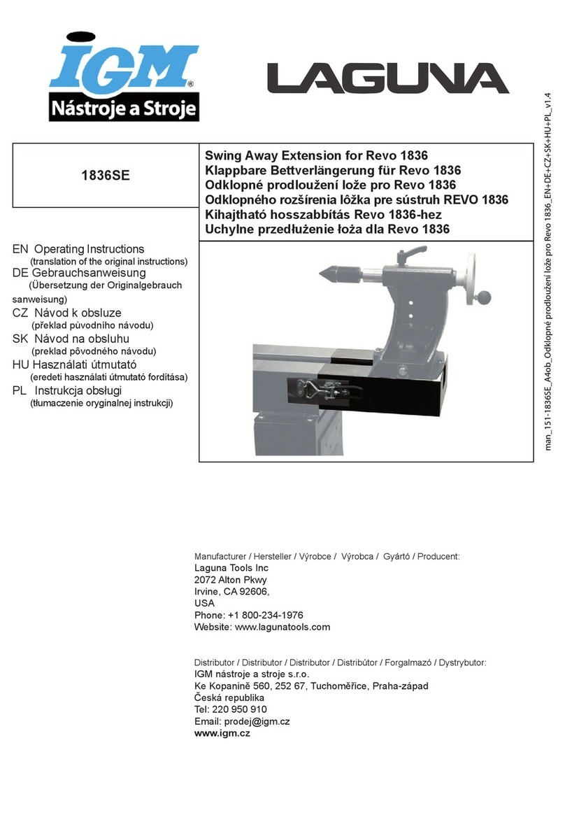 IGM LAGUNA 1836SE operating instructions