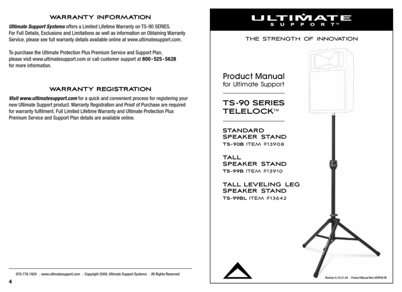 Ultimate Support TELELOCK TS-90 Series product manual