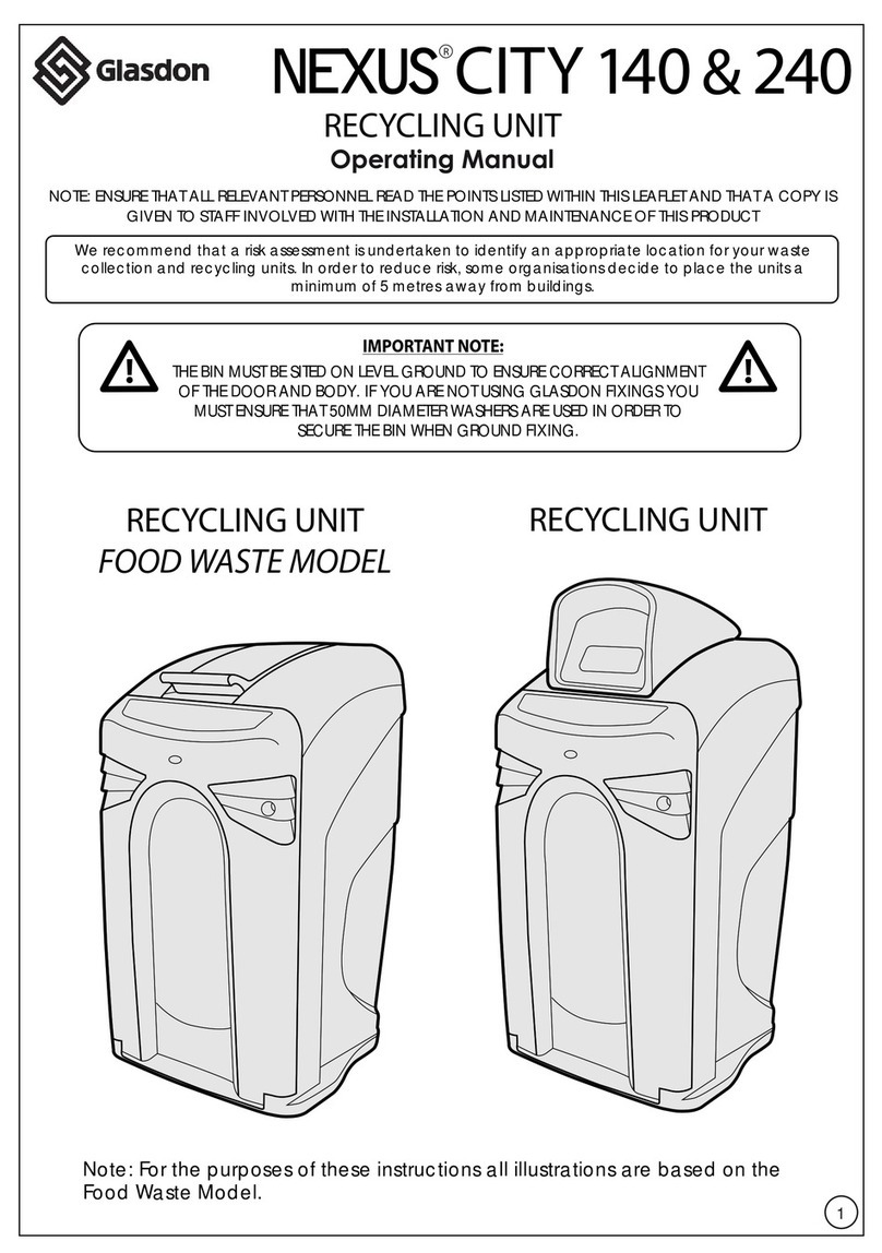 Glasdon NEXUS CITY 140 User manual