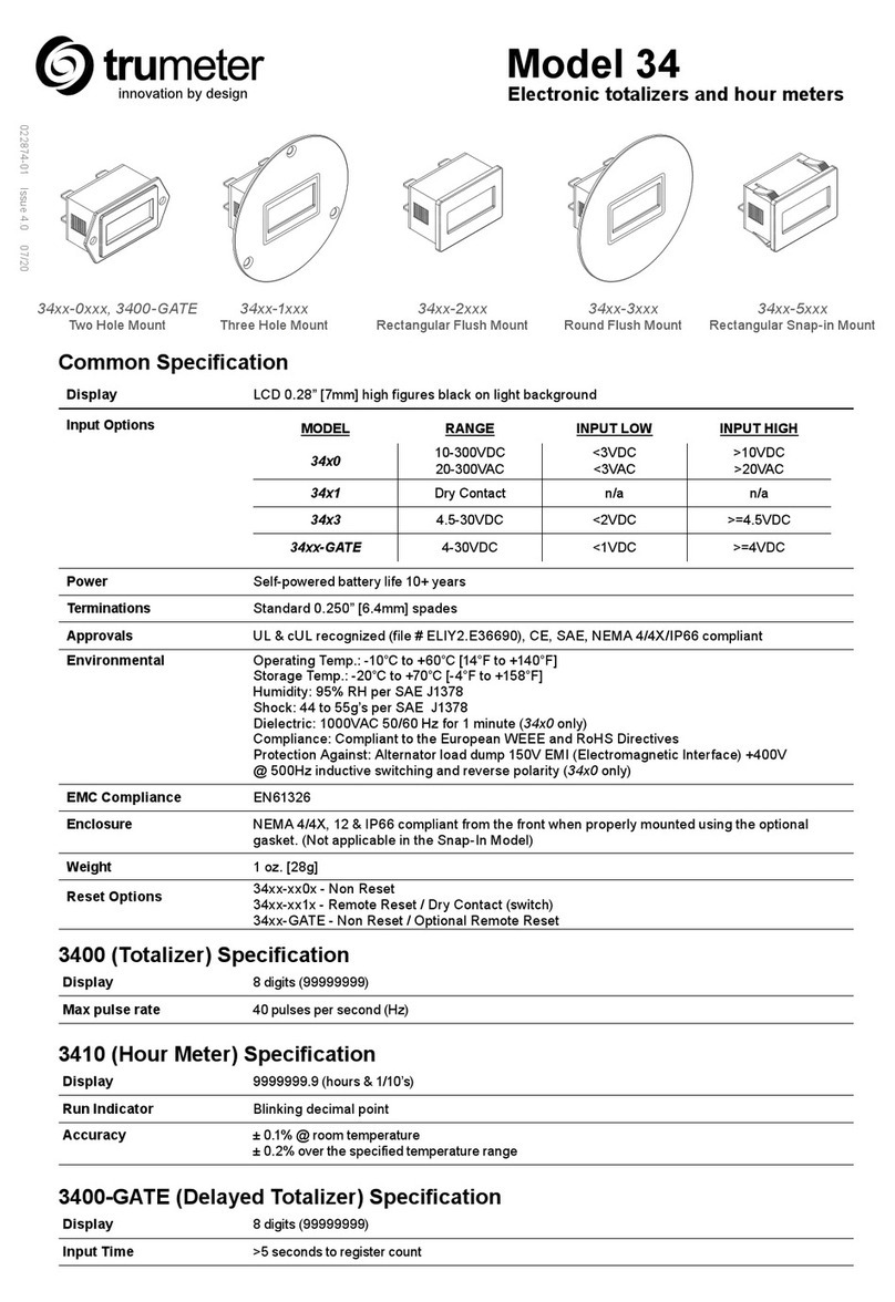 Trumeter 34 Series quick start guide