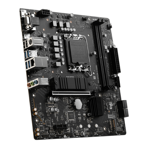 MSI PRO B760M-G DDR4 User manual