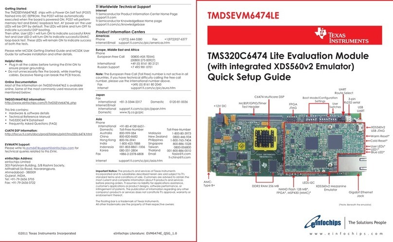 Texas Instruments TMDSEVM6474LE User manual