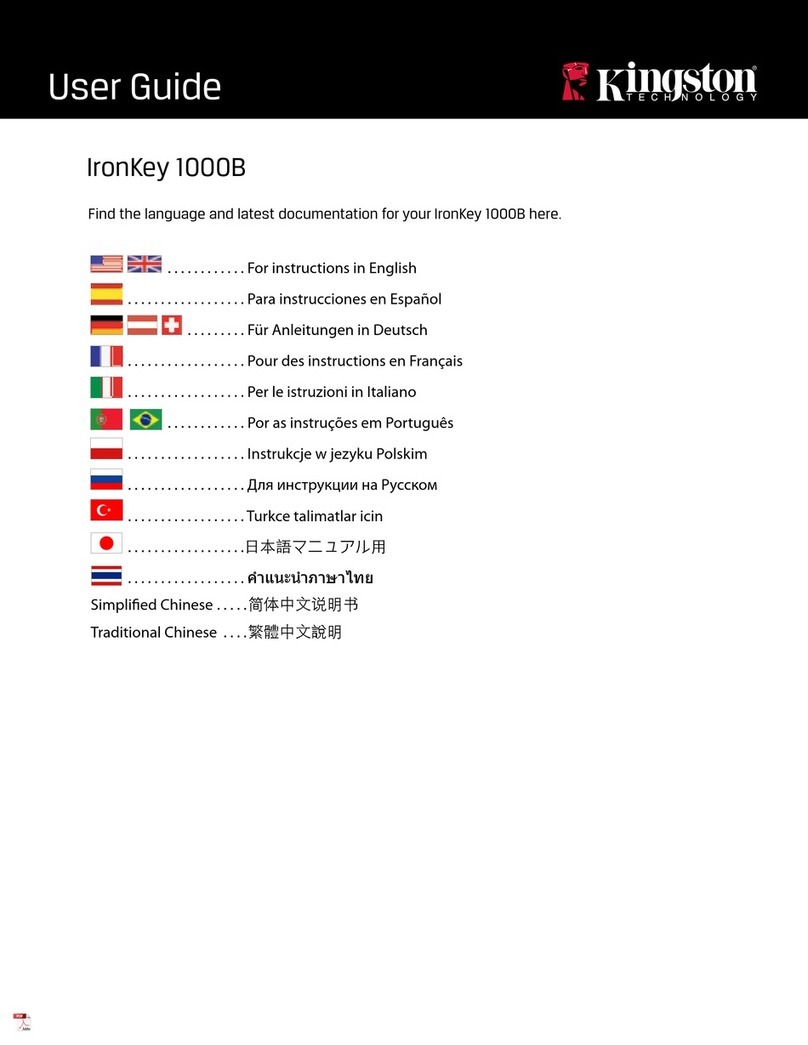Kingston Technology IRONKEY S1000B User manual