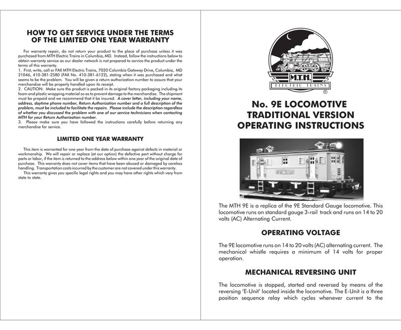 M.T.H. 9E operating instructions