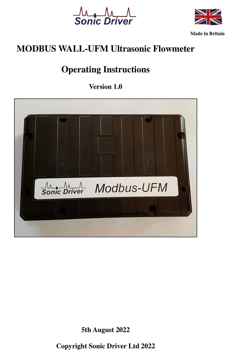 Sonic Driver Modbus-UFM operating instructions
