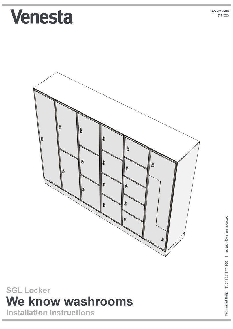 Venesta SGL installation instructions