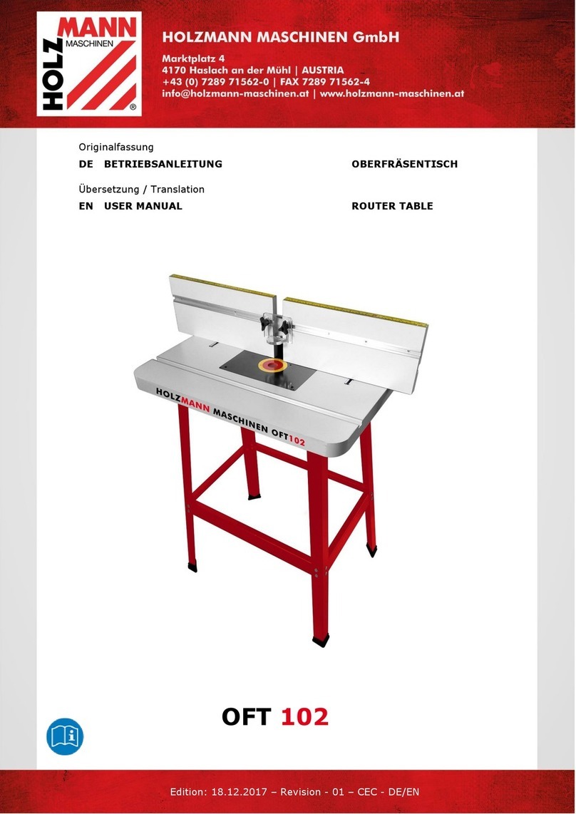 Holzmann OFT 102 user manual