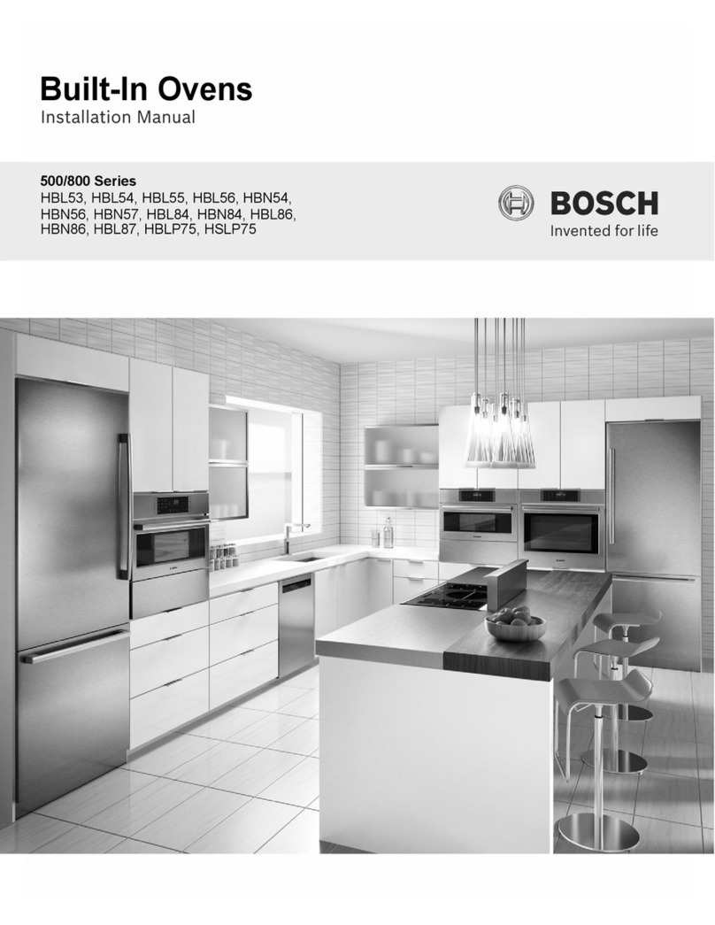 Bosch HBL55 installation manual