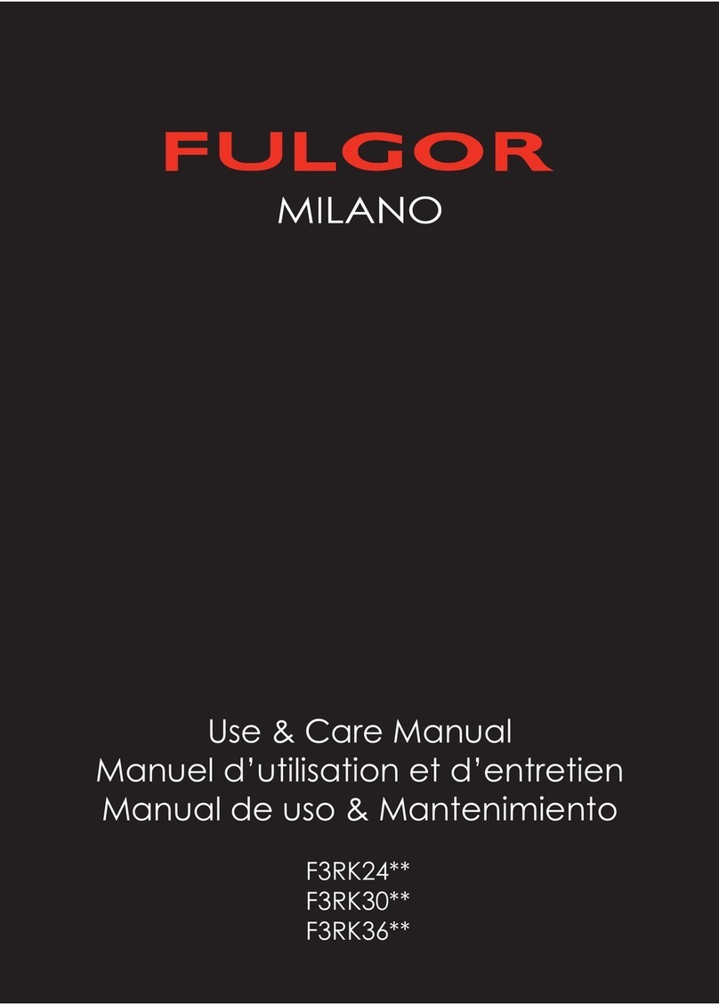 Fulgor Milano 300 Series User manual