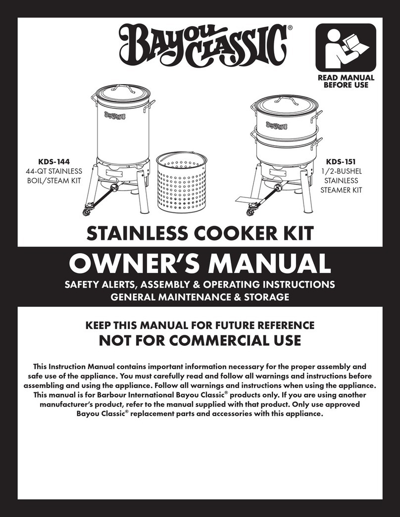 Bayou Classic KDS-151 User manual