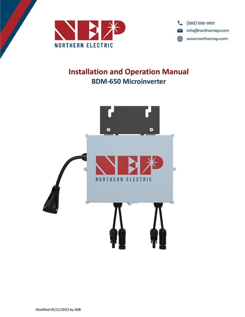 NEP BDM-650 Installation and operation manual