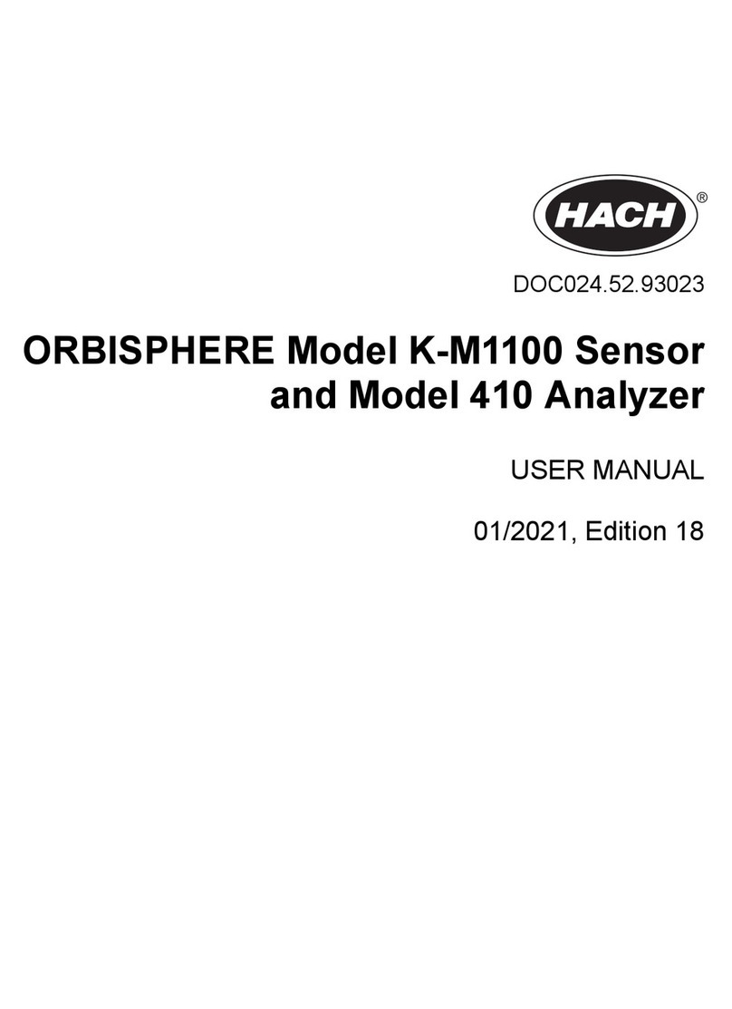 Hach ORBISPHERE K-M1100 user manual