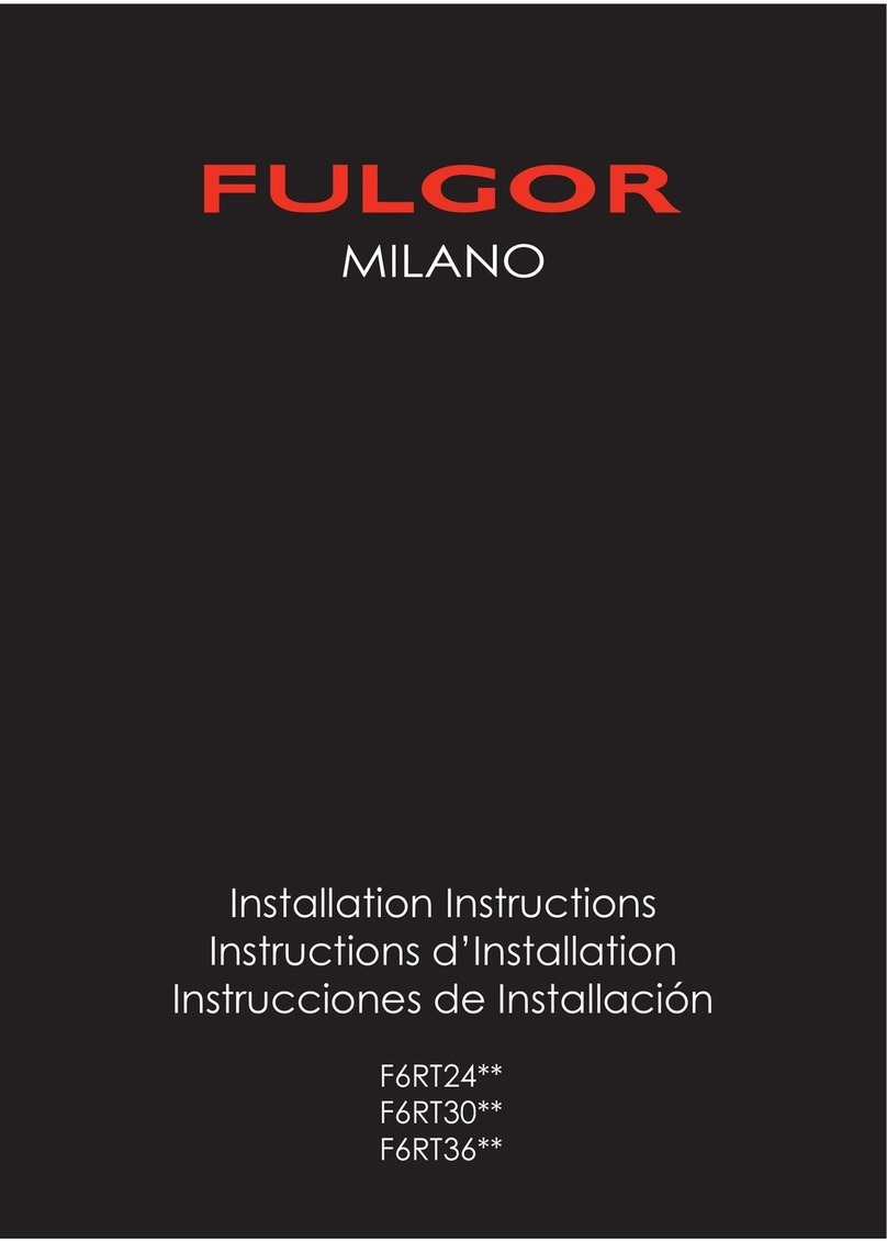 Fulgor Milano 600 Series User manual
