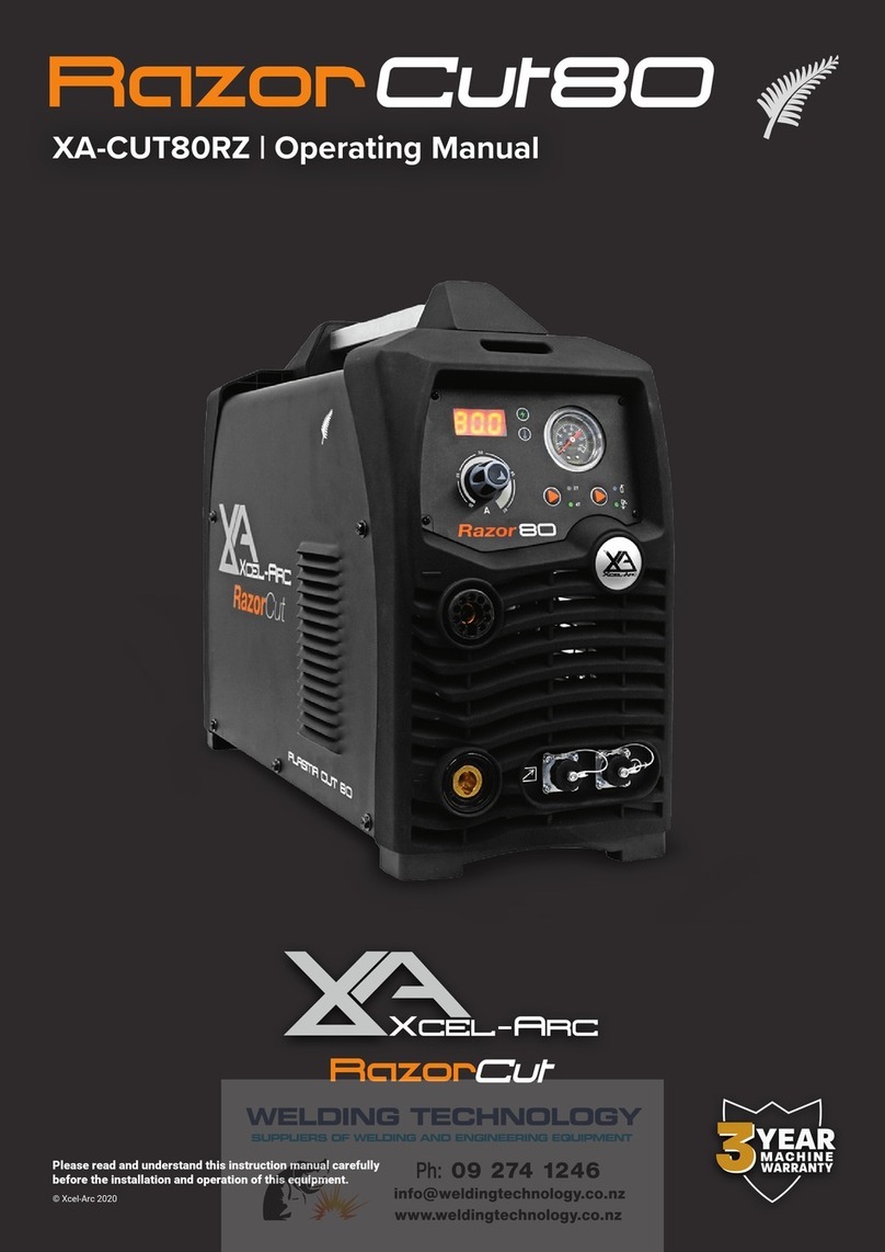 Xcel-Arc Razor Cut80 operating manual