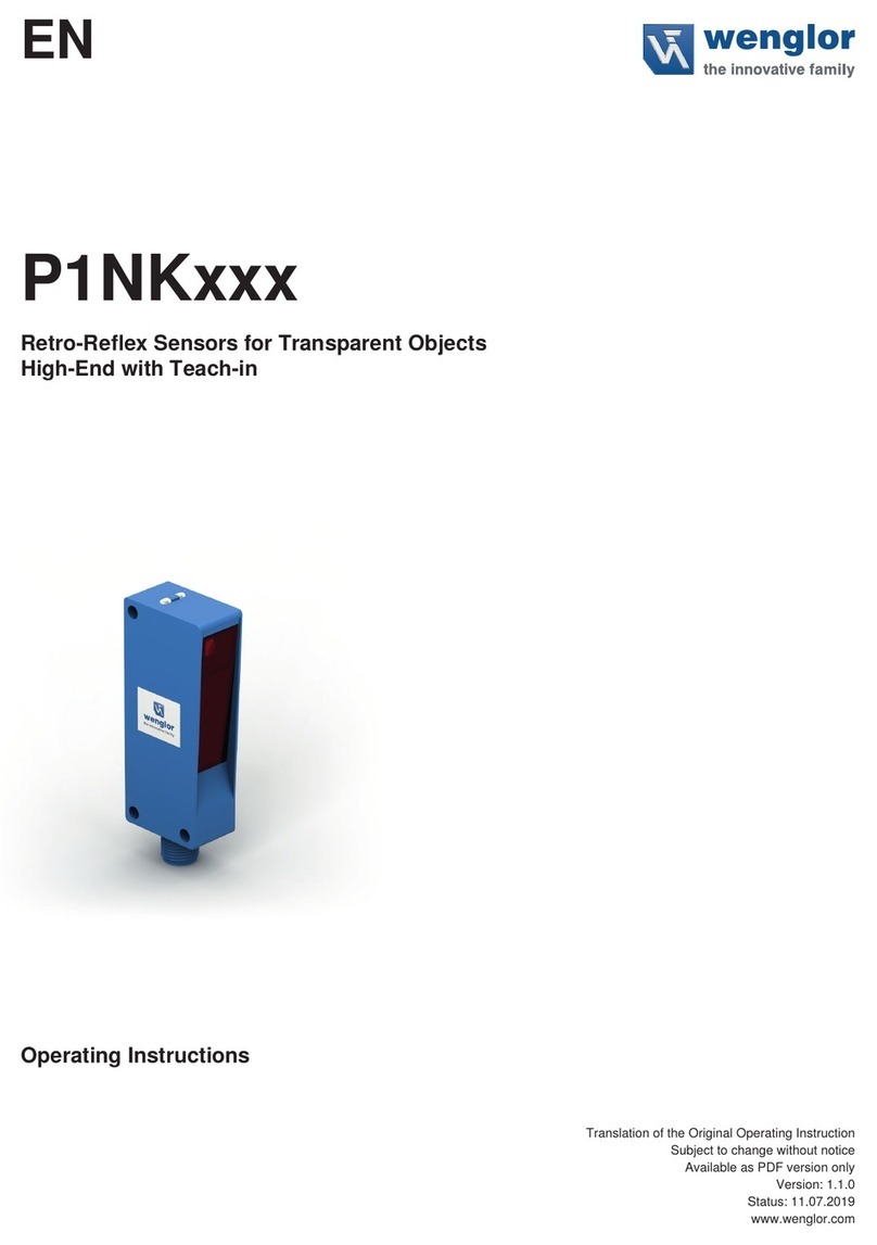 Wenglor P1NK208 operating instructions