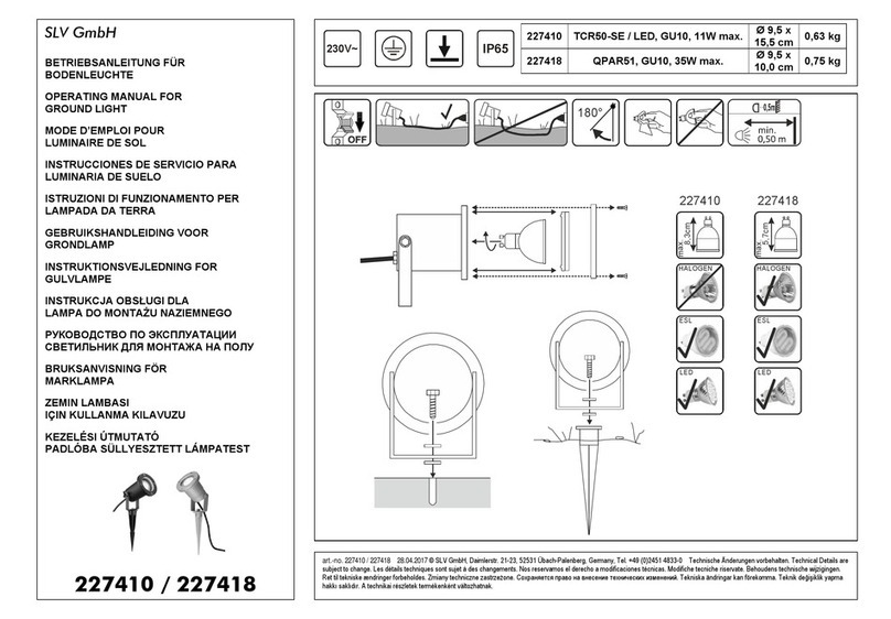 SLV TCR50-SE/LED operating manual